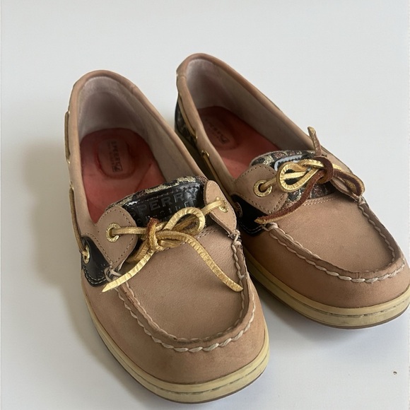 Sperry Top-Sider Angelfish Leopard Boat Shoes Women’s 8M Preppy Nautical - Picture 4 of 6